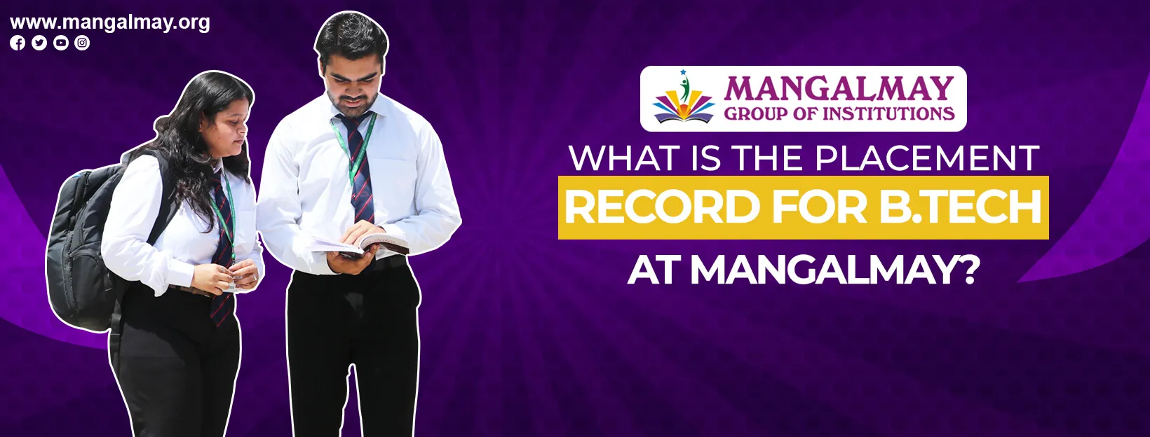 What is the placement record for B.Tech at Mangalmay?