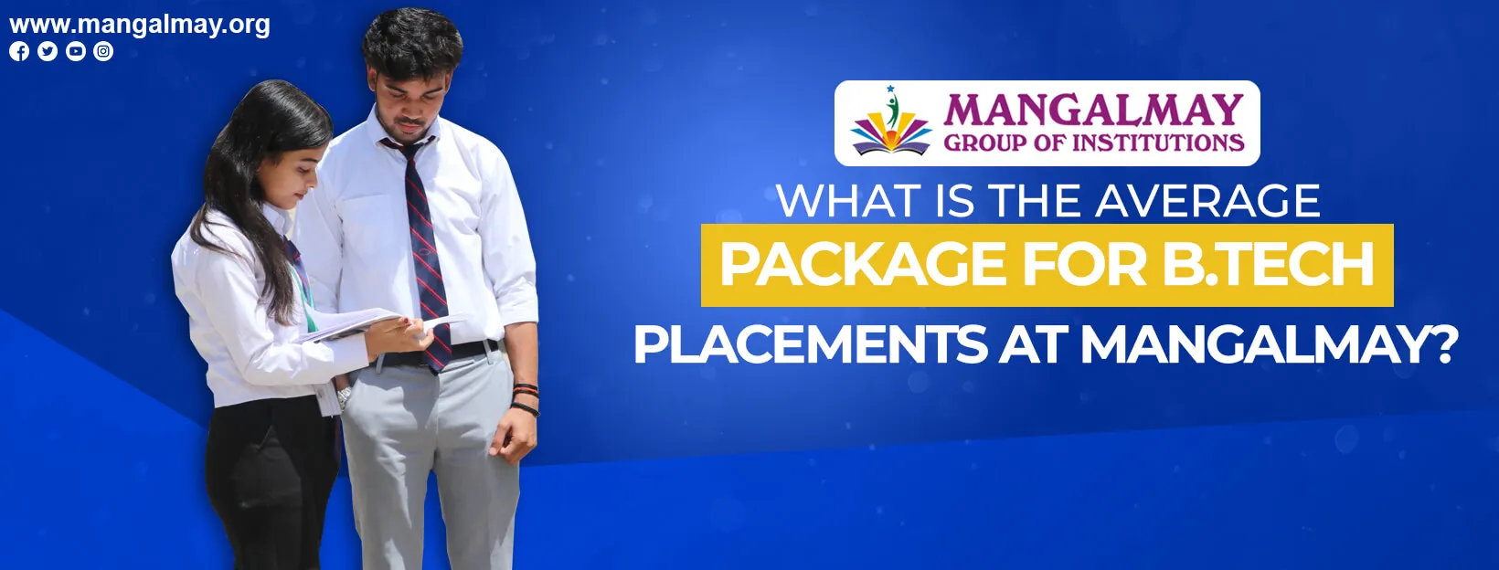What is The Average Package For B.Tech Placements at Mangalmay?